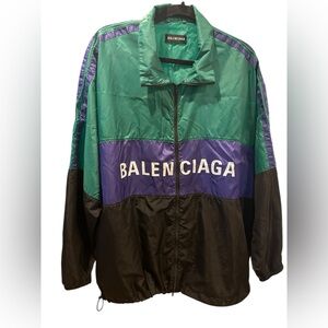 Balenciaga Colorblock oversized Windbreaker nylon Jacket size 48(unisex)